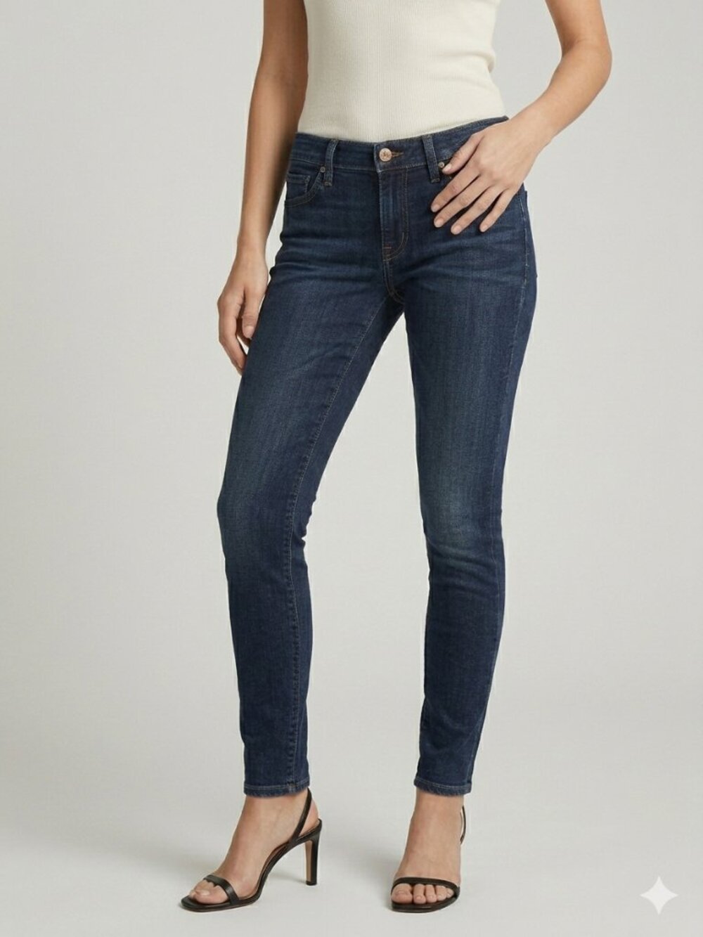 Ag Adriano Goldschmied The Nikki Relaxed Skinny Jeans 27 Dark Wash NWT